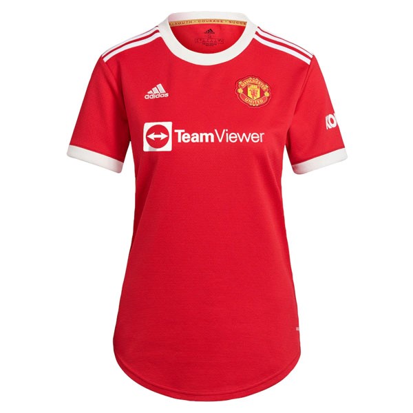 Camiseta Manchester United 1ª Mujer 2021-2022 Rojo